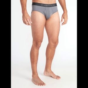 Exofficio Men's Give N Go Sport Mesh Brief Gray Small Jock Travel Underwear